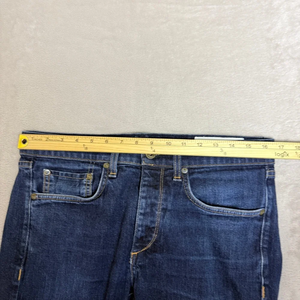 Rag & Bone Fit 1 Selvedge Skinny Jeans Mens 32 Blue Rinse Dark Wash Faded Denim